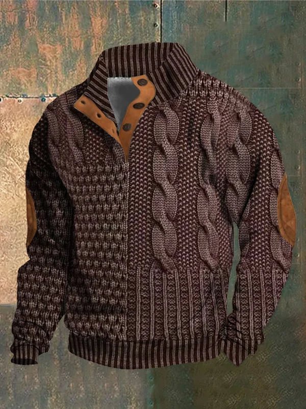 Georges™ – Sweter z nadrukiem w stylu vintage