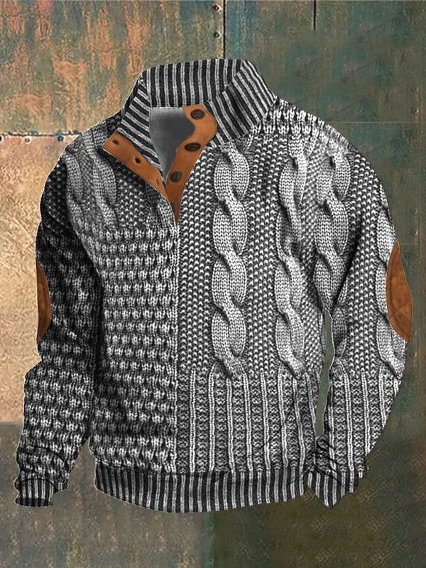 Georges™ – Sweter z nadrukiem w stylu vintage